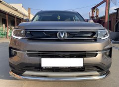 Тюнинг внедорожника Защита переднего бампера Changan CS35 Plus 2021