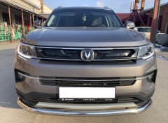 Тюнинг внедорожника Защита переднего бампера Changan CS35 Plus 2021