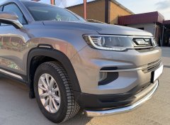 Тюнинг внедорожника Защита переднего бампера Changan CS35 Plus 2021