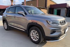 Тюнинг внедорожника Защита переднего бампера Changan CS35 Plus 2021