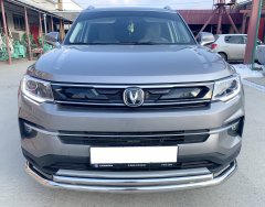 Тюнинг внедорожника Защита переднего бампера Changan CS35 Plus 2021