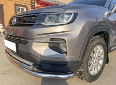 Тюнинг внедорожника Защита переднего бампера Changan CS35 Plus 2021