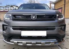 Тюнинг внедорожника Защита переднего бампера Changan CS35 Plus 2021