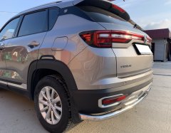 Тюнинг внедорожника Защита заднего бампера Changan CS35 Plus 2021