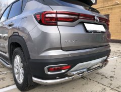 Тюнинг внедорожника Защита заднего бампера Changan CS35 Plus 2021
