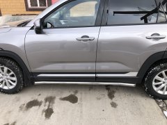 Тюнинг внедорожника Защита штатного порога труба Changan CS35 Plus 2021
