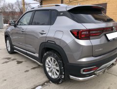Тюнинг внедорожника Защита штатного порога труба Changan CS35 Plus 2021