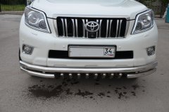 Тюнинг внедорожника Защита переднего бампера Toyota Land Cruiser Prado 150 2010