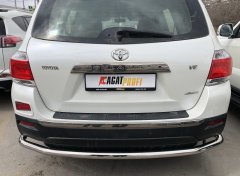 Тюнинг внедорожника Защита заднего бампера Toyota Highlander 2010