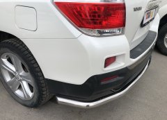 Тюнинг внедорожника Защита заднего бампера Toyota Highlander 2010