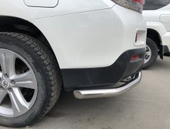 Тюнинг внедорожника Защита заднего бампера Toyota Highlander 2010