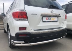 Тюнинг внедорожника Защита заднего бампера Toyota Highlander 2010