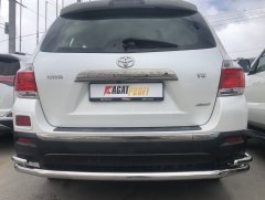 Тюнинг внедорожника Защита заднего бампера Toyota Highlander 2010