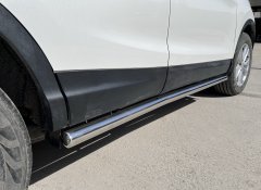 Тюнинг внедорожника Защита штатного порога труба Nissan Qashqai 2015