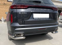 Тюнинг внедорожника Защита заднего бампера Chery Exeed VX 2022