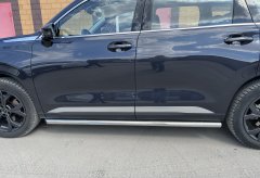 Тюнинг внедорожника Защита штатного порога труба Chery Exeed VX 2022