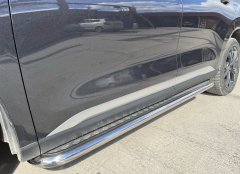 Тюнинг внедорожника Пороги с накладным листом Chery Exeed VX 2022