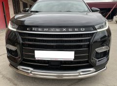 Тюнинг внедорожника Защита переднего бампера Chery Exeed TXL 2020