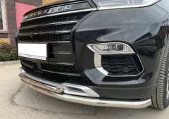 Тюнинг внедорожника Защита переднего бампера Chery Exeed TXL 2020