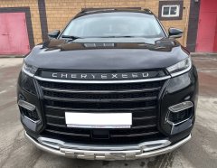 Тюнинг внедорожника Защита переднего бампера Chery Exeed TXL 2020