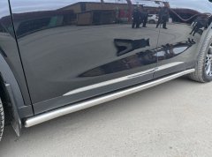 Тюнинг внедорожника Защита штатного порога труба Chery Exeed TXL 2020