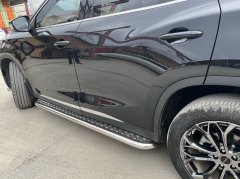 Тюнинг внедорожника Пороги с накладным листом Chery Exeed TXL 2020