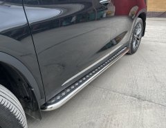 Тюнинг внедорожника Пороги с накладным листом Chery Exeed TXL 2020
