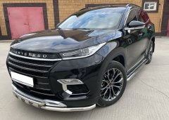 Тюнинг внедорожника Пороги с накладным листом Chery Exeed TXL 2020