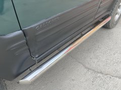 Тюнинг внедорожника Защита штатного порога труба Hyundai Galloper 1995