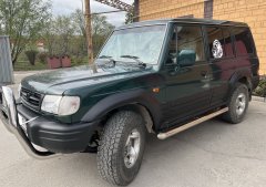 Тюнинг внедорожника Защита штатного порога труба Hyundai Galloper 1995