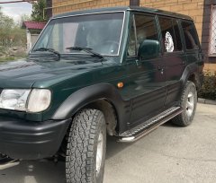 Тюнинг внедорожника Пороги с накладным листом Mitsubishi Pajero 1 1986-2006