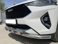 Тюнинг внедорожника Защита переднего бампера Haval F7, F7X  2019