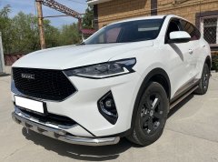 Тюнинг внедорожника Защита переднего бампера Haval F7, F7X  2019