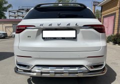 Тюнинг внедорожника Защита заднего бампера Haval F7, F7X  2019