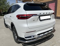Тюнинг внедорожника Защита заднего бампера Haval F7, F7X  2019