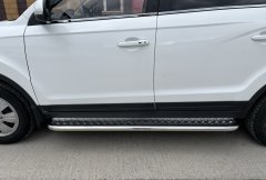 Тюнинг внедорожника Пороги с накладным листом Lifan Myway 2017