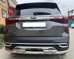 Тюнинг внедорожника Защита заднего бампера KIA Seltos 2020
