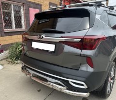 Тюнинг внедорожника Защита заднего бампера KIA Seltos 2020