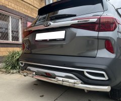 Тюнинг внедорожника Защита заднего бампера KIA Seltos 2020