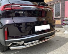Тюнинг внедорожника Защита заднего бампера Chery Exeed TXL 2021