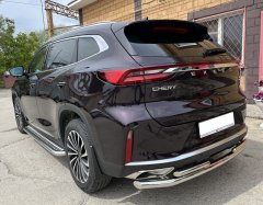 Тюнинг внедорожника Защита заднего бампера Chery Exeed TXL 2021