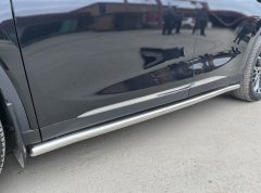 Тюнинг внедорожника Защита штатного порога труба Chery Exeed TXL 2021