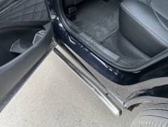 Тюнинг внедорожника Защита штатного порога труба Chery Exeed TXL 2021