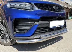 Тюнинг внедорожника Защита переднего бампера Geely Tugella 2021