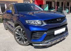 Тюнинг внедорожника Защита переднего бампера Geely Tugella 2021