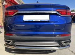 Тюнинг внедорожника Защита заднего бампера Geely Tugella 2021