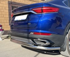 Тюнинг внедорожника Защита заднего бампера Geely Tugella 2021