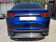 Тюнинг внедорожника Защита заднего бампера Geely Tugella 2021