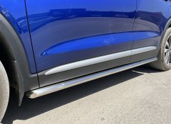 Тюнинг внедорожника Защита штатного порога труба Geely Tugella 2021