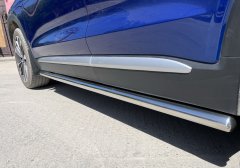Тюнинг внедорожника Защита штатного порога труба Geely Tugella 2021